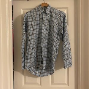 BURBERRY plaid button down . Mens small NWOT